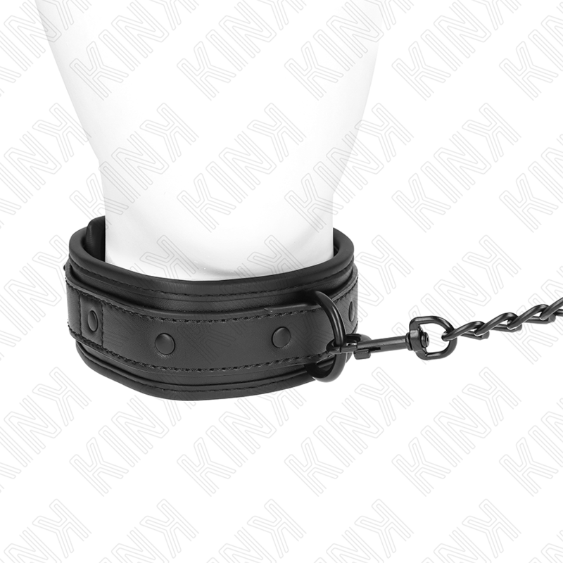 KINK - COLLARE BONDAGE IN NEOPRENE MODELLO 2 CON CINTURA 78 CM REGOLABILE 37,5 X 49,5 CM - KINK COLLAR & GAG - Intimo per le occasioni speciali | The Game Lingerie