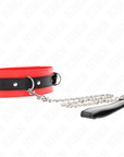 KINK - COLLARE CON CINTURA 65 CM CON CINTURINO ROSSO 54 X 4,5 CM - KINK COLLAR & GAG - Intimo per le occasioni speciali | The Game Lingerie