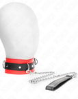 KINK - COLLARE CON CINTURA 65 CM CON CINTURINO ROSSO 54 X 4,5 CM - KINK COLLAR & GAG - Intimo per le occasioni speciali | The Game Lingerie