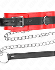 KINK - COLLARE CON CINTURA 65 CM CON CINTURINO ROSSO 54 X 4,5 CM - KINK COLLAR & GAG - Intimo per le occasioni speciali | The Game Lingerie