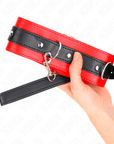 KINK - COLLARE CON CINTURA 65 CM CON CINTURINO ROSSO 54 X 4,5 CM - KINK COLLAR & GAG - Intimo per le occasioni speciali | The Game Lingerie