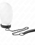 KINK - COLLARE CON GUINZAGLIO SCURO 65 CM REGOLABILE 37 - 54 CM X 3 CM - KINK COLLAR & GAG - Intimo per le occasioni speciali | The Game Lingerie