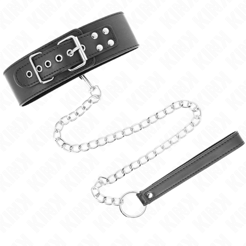 KINK - COLLARE MODELLO BASE CON GUINZAGLIO 65 CM MODELLO 0 - KINK COLLAR & GAG - Intimo per le occasioni speciali | The Game Lingerie