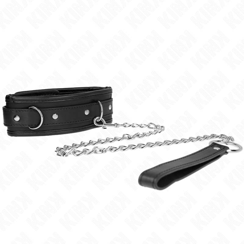 KINK - COLLARE MODELLO BASE CON GUINZAGLIO 65 CM MODELLO 1 53 X 6 CM - KINK COLLAR & GAG - Intimo per le occasioni speciali | The Game Lingerie