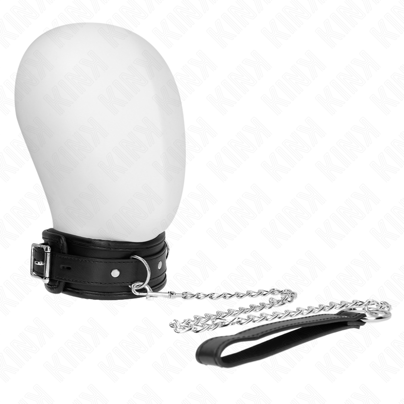 KINK - COLLARE MODELLO BASE CON GUINZAGLIO 65 CM MODELLO 1 53 X 6 CM - KINK COLLAR & GAG - Intimo per le occasioni speciali | The Game Lingerie