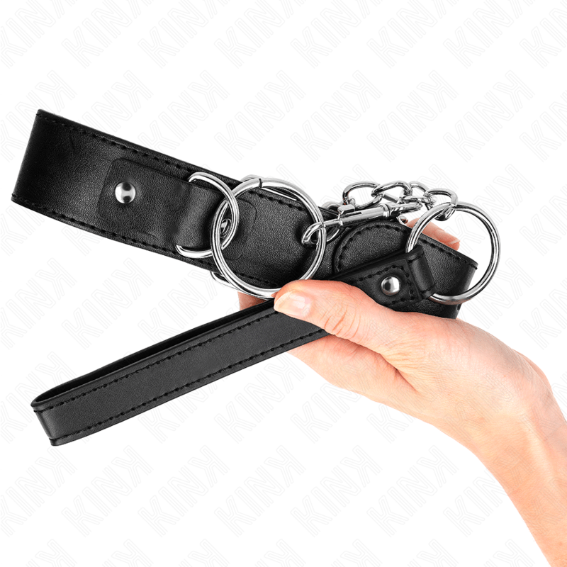 KINK - COLLARE MODELLO BASE CON GUINZAGLIO MODELLO 4 REGOLABILE 36 - 43 CM - KINK COLLAR & GAG - Intimo per le occasioni speciali | The Game Lingerie