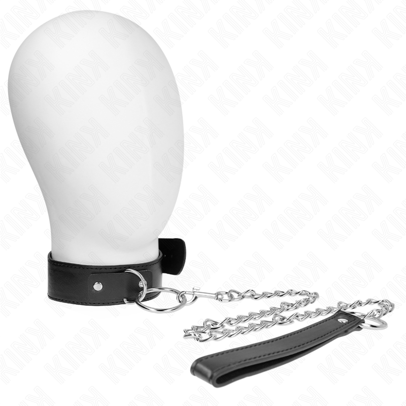 KINK - COLLARE MODELLO BASE CON GUINZAGLIO MODELLO 4 REGOLABILE 36 - 43 CM - KINK COLLAR & GAG - Intimo per le occasioni speciali | The Game Lingerie