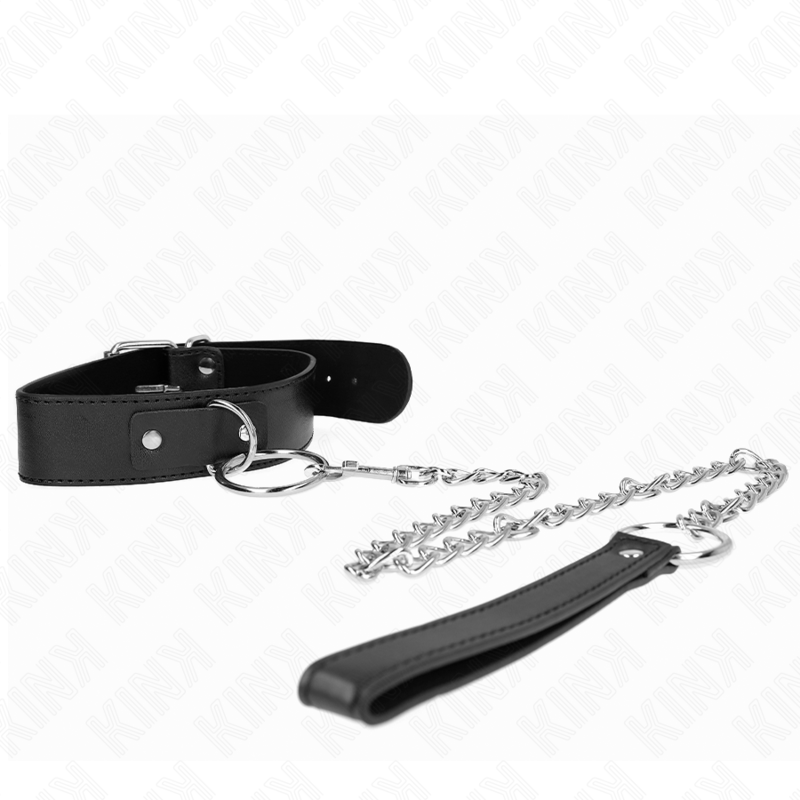 KINK - COLLARE MODELLO BASE CON GUINZAGLIO MODELLO 4 REGOLABILE 36 - 43 CM - KINK COLLAR & GAG - Intimo per le occasioni speciali | The Game Lingerie