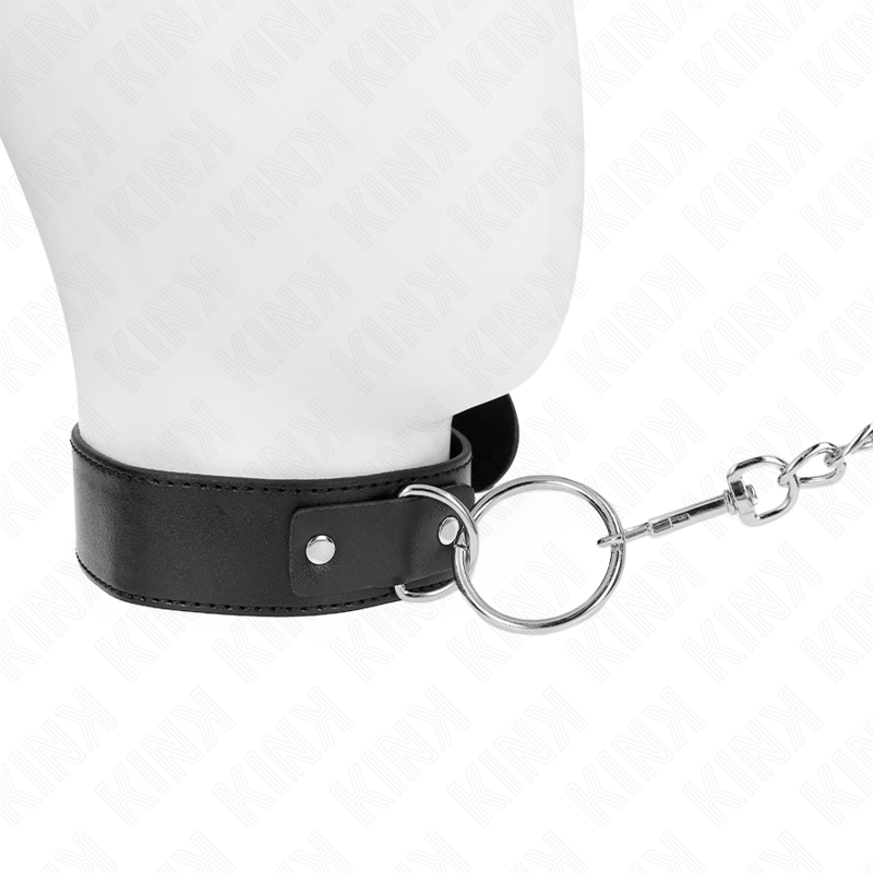 KINK - COLLARE MODELLO BASE CON GUINZAGLIO MODELLO 4 REGOLABILE 36 - 43 CM - KINK COLLAR & GAG - Intimo per le occasioni speciali | The Game Lingerie
