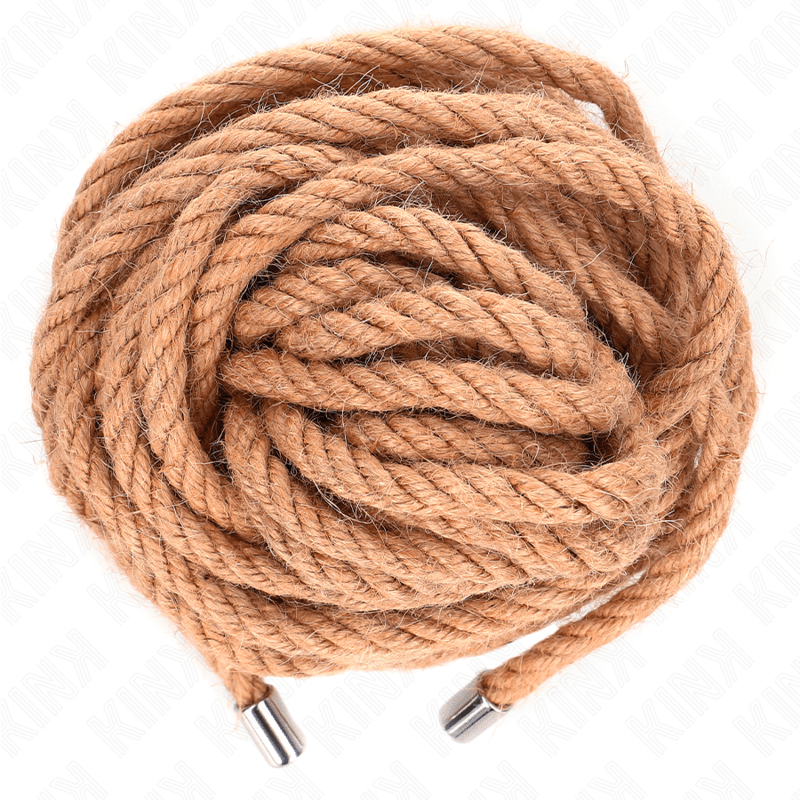 KINK - CORDA DI CANAPA CON TESTA IN METALLO 10 METRI - KINK ROPE ARTS - Intimo per le occasioni speciali | The Game Lingerie