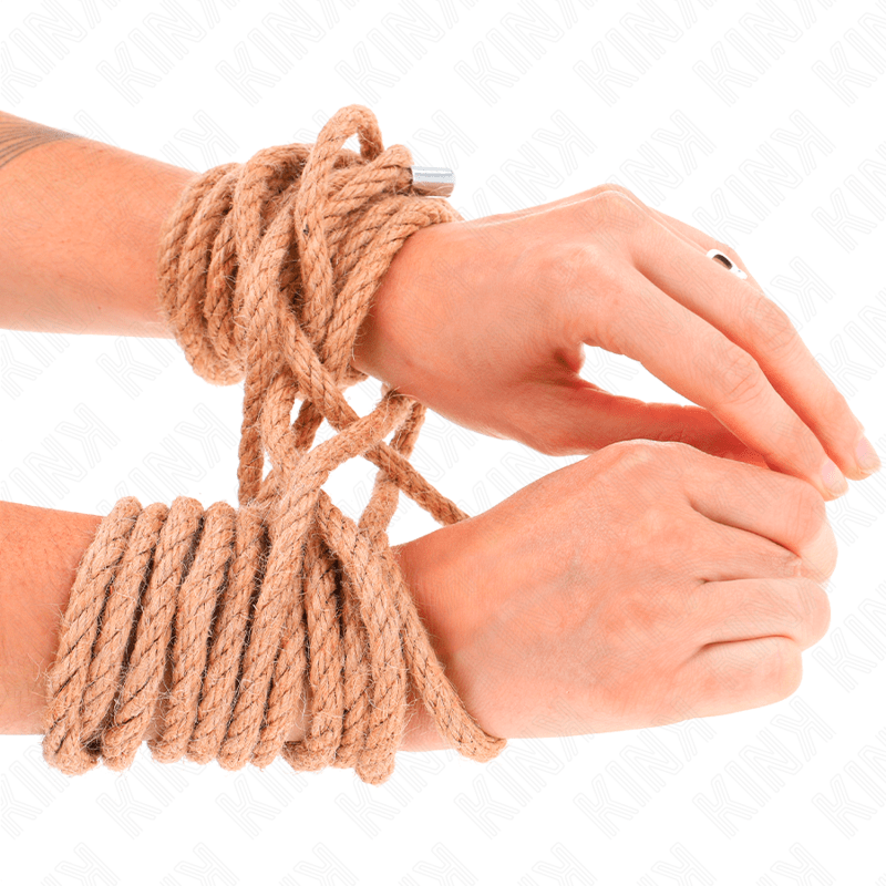 KINK - CORDA DI CANAPA CON TESTA IN METALLO 10 METRI - KINK ROPE ARTS - Intimo per le occasioni speciali | The Game Lingerie