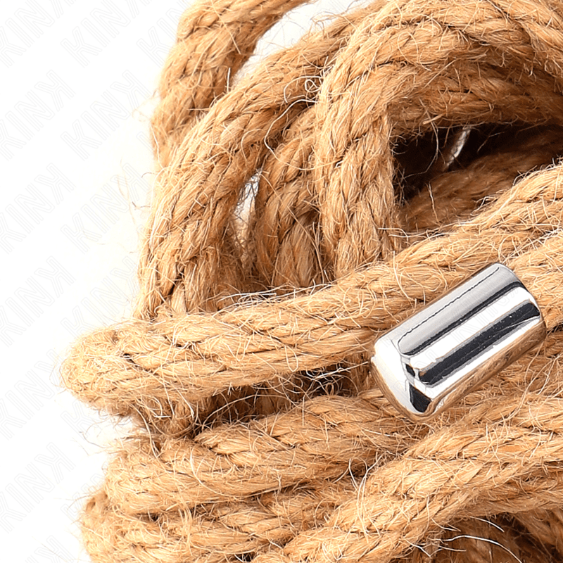 KINK - CORDA DI CANAPA CON TESTA IN METALLO 5 METRI - KINK ROPE ARTS - Intimo per le occasioni speciali | The Game Lingerie