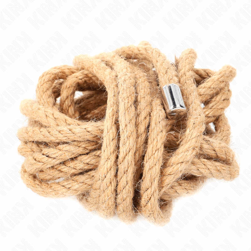 KINK - CORDA DI CANAPA CON TESTA IN METALLO 5 METRI - KINK ROPE ARTS - Intimo per le occasioni speciali | The Game Lingerie