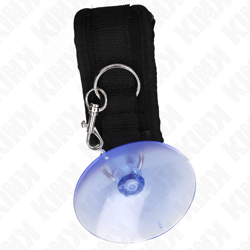 KINK - FERMAPOLSO A VENTOSA NERO 29 - 40 CM X 5 CM - KINK WRIST RESTRAINT - Intimo per le occasioni speciali | The Game Lingerie