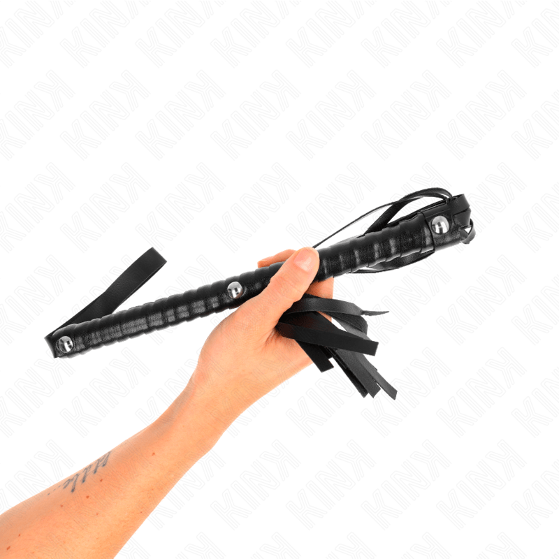 KINK - FRUSTA CON MANICO NERO STRUTTURATO 48,5 CM - KINK IMPACT & TOUCH - Intimo per le occasioni speciali | The Game Lingerie