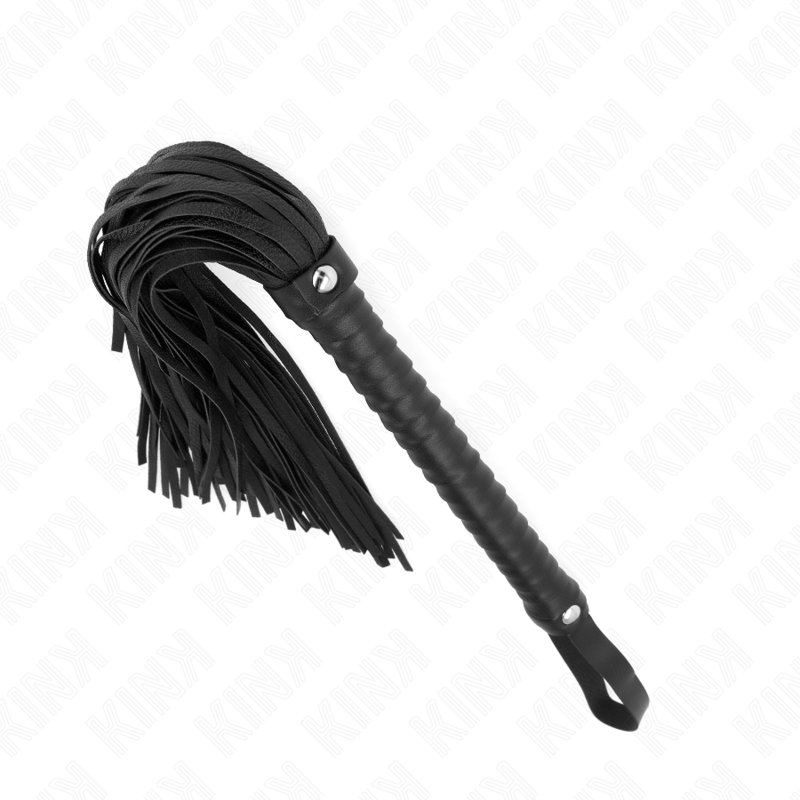 KINK - FRUSTA CON MANICO NERO STRUTTURATO 48,5 CM - KINK IMPACT & TOUCH - Intimo per le occasioni speciali | The Game Lingerie