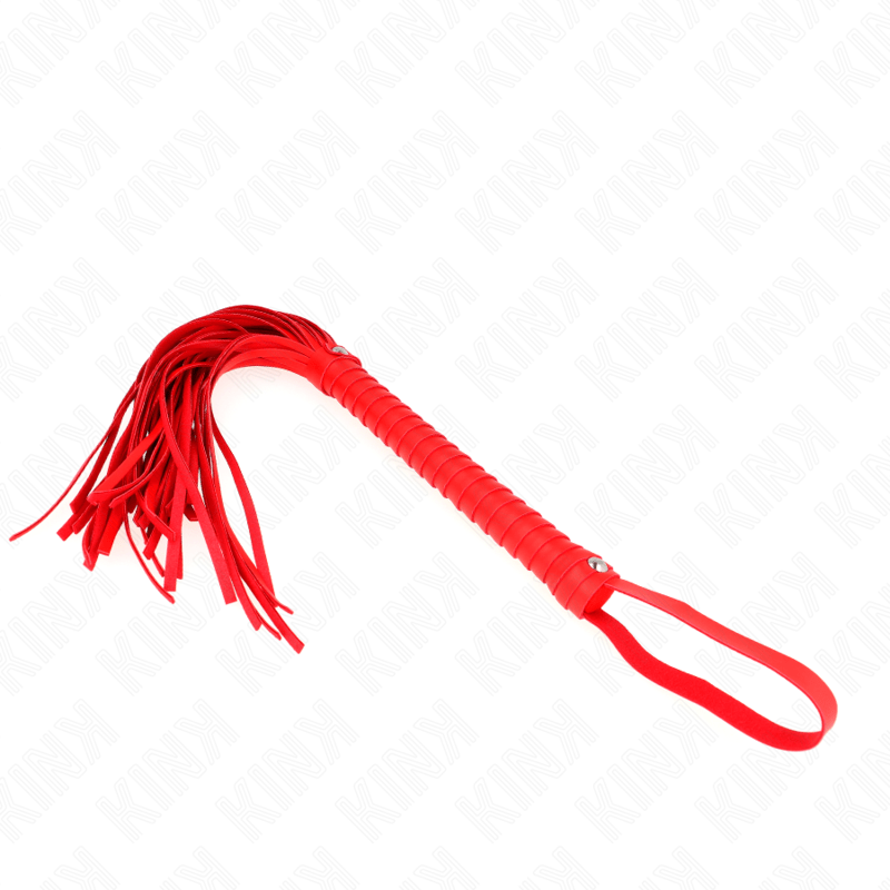 KINK - FRUSTA CON MANICO ROSSO STRUTTURATO 48,5 CM - KINK IMPACT & TOUCH - Intimo per le occasioni speciali | The Game Lingerie