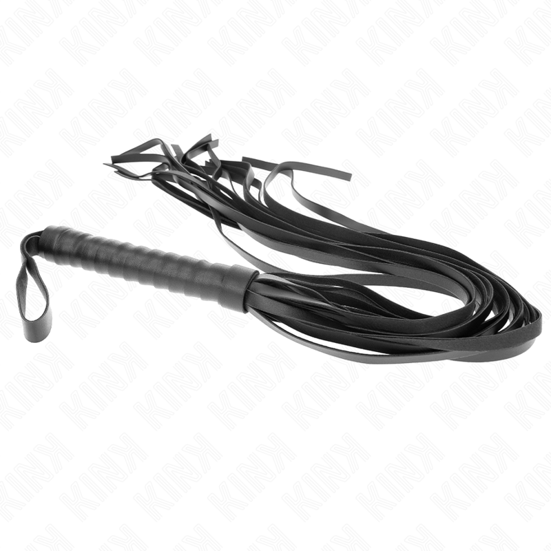 KINK - FRUSTA NEGRO MANICO CORTO CODA LUNGA 70 CM - KINK IMPACT & TOUCH - Intimo per le occasioni speciali | The Game Lingerie