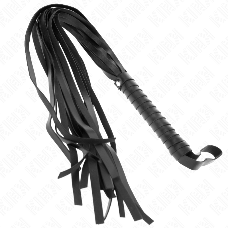 KINK - FRUSTA NEGRO MANICO CORTO CODA LUNGA 70 CM - KINK IMPACT & TOUCH - Intimo per le occasioni speciali | The Game Lingerie