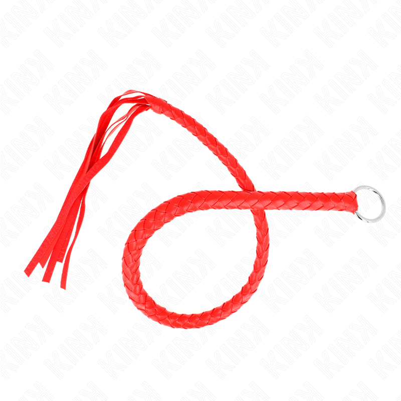 KINK - FRUSTA SERPENTE CON ANELLO MANO ROSSO 65 CM - KINK IMPACT & TOUCH - Intimo per le occasioni speciali | The Game Lingerie