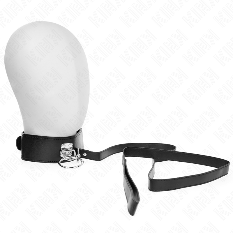 KINK - GUINZAGLIO BORCHIE 116 CM COLLARE CON CINTURINO IN SIMILPELLE 50 X 5 CM - KINK COLLAR & GAG - Intimo per le occasioni speciali | The Game Lingerie