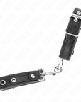 KINK - MINI BRACCIALETTI NERI CON BORCHIE REGOLABILI 16 - 22 CM X 2 CM - KINK WRIST RESTRAINT - Intimo per le occasioni speciali | The Game Lingerie