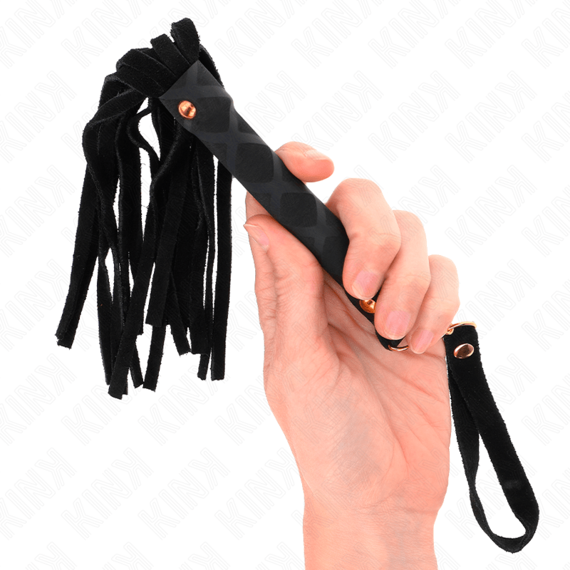 KINK - MINI FRUSTA IN CAMOSCIO NERO 30 CM - KINK IMPACT & TOUCH - Intimo per le occasioni speciali | The Game Lingerie