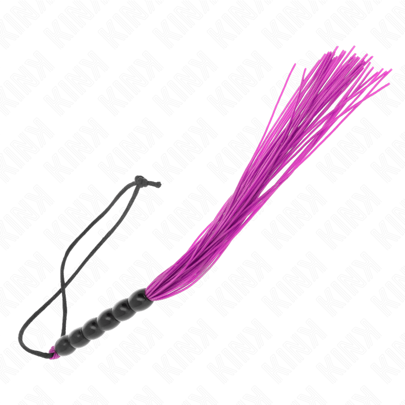 KINK - MINI FRUSTA IN SILICONE CON 6 PERLINE VIOLA 26 CM - KINK IMPACT & TOUCH - Intimo per le occasioni speciali | The Game Lingerie