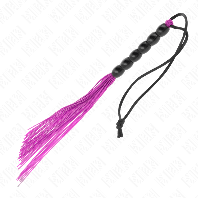 KINK - MINI FRUSTA IN SILICONE CON 6 PERLINE VIOLA 26 CM - KINK IMPACT & TOUCH - Intimo per le occasioni speciali | The Game Lingerie