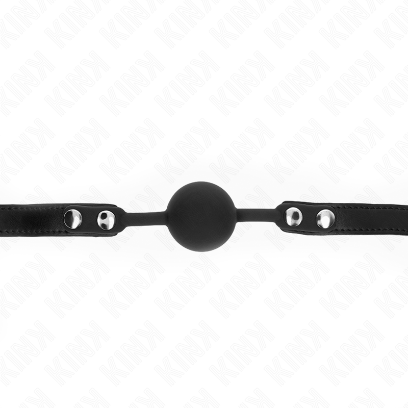 KINK - MODELLO 1 PALLA IN SILICONE 4 CM GAG CON SERRATURA 60 x 2 CM - KINK COLLAR & GAG - Intimo per le occasioni speciali | The Game Lingerie