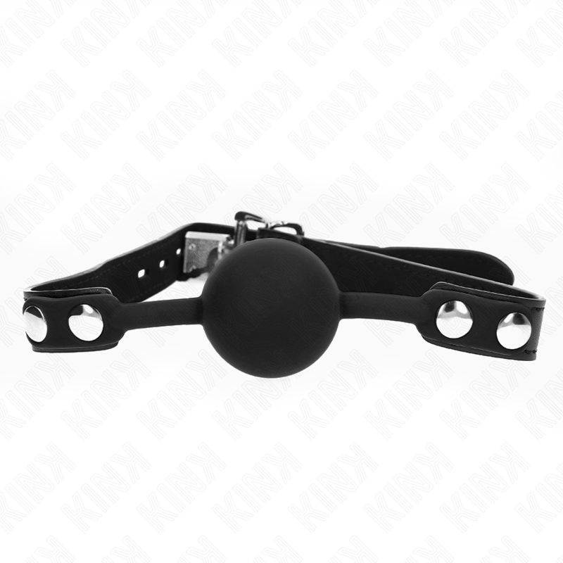 KINK - MODELLO 1 PALLA IN SILICONE 4 CM GAG CON SERRATURA 60 x 2 CM - KINK COLLAR & GAG - Intimo per le occasioni speciali | The Game Lingerie