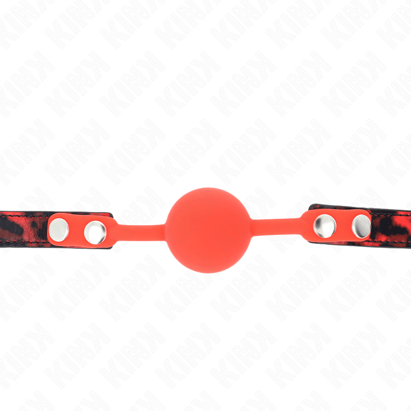 KINK - MODELLO 2 PALLA IN SILICONE 4 CM GAG CON SERRATURA 60 x 2 CM - KINK COLLAR & GAG - Intimo per le occasioni speciali | The Game Lingerie