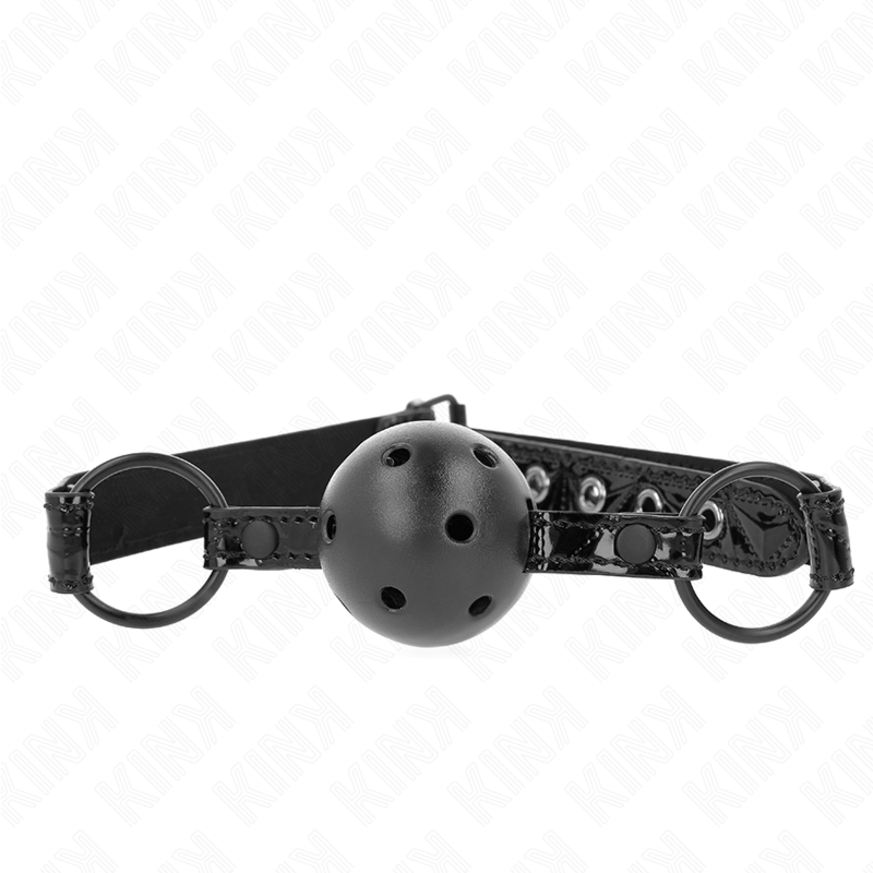 KINK - PALLA CON FANTASIA DIAMANTATA 4.5 CM MODELLO GAG 3 64.5 CM REGOLABILE 42 - 60 CM - KINK COLLAR & GAG - Intimo per le occasioni speciali | The Game Lingerie