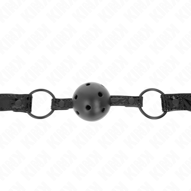 KINK - PALLA CON FANTASIA DIAMANTATA 4.5 CM MODELLO GAG 3 64.5 CM REGOLABILE 42 - 60 CM - KINK COLLAR & GAG - Intimo per le occasioni speciali | The Game Lingerie