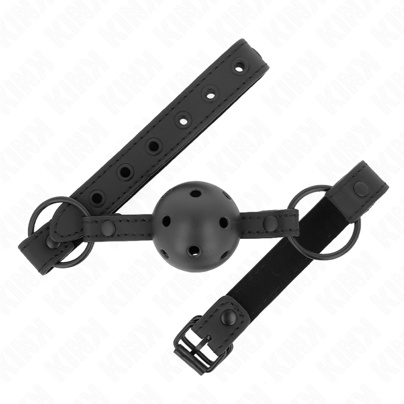 KINK - PALLA IN NEOPRENE 4.5 CM GAG 63.5 X 2 CM REGOLABILE 41 X 59 CM - KINK COLLAR & GAG - Intimo per le occasioni speciali | The Game Lingerie