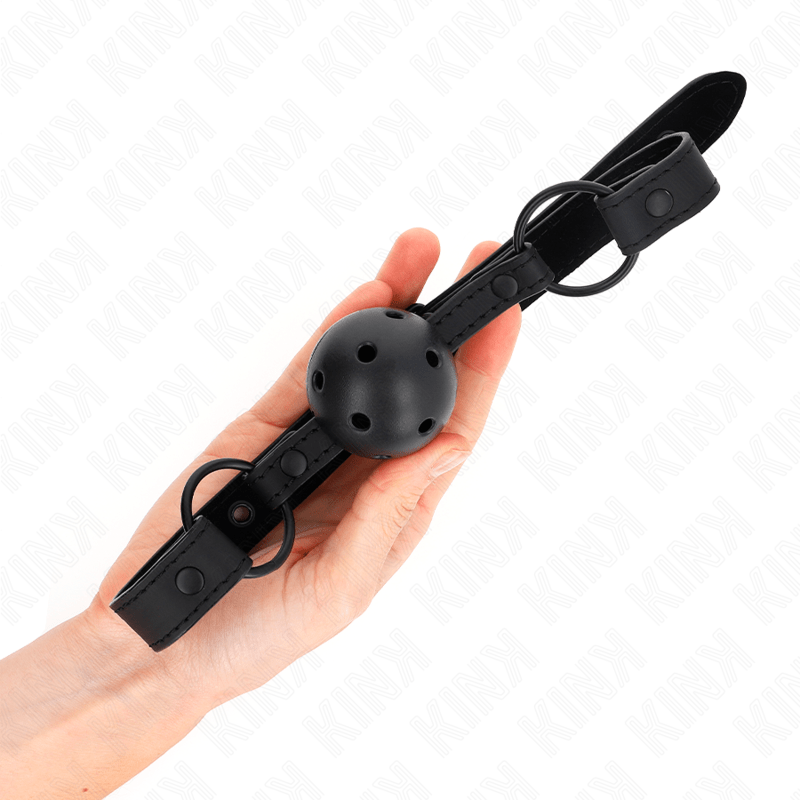 KINK - PALLA IN NEOPRENE 4.5 CM GAG 63.5 X 2 CM REGOLABILE 41 X 59 CM - KINK COLLAR & GAG - Intimo per le occasioni speciali | The Game Lingerie