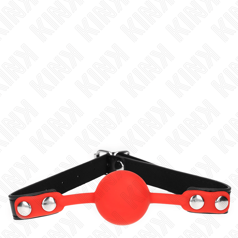 KINK - PALLA IN SILICONE ROSSA 4 CM GAG 60 x 2 CM - KINK COLLAR & GAG - Intimo per le occasioni speciali | The Game Lingerie