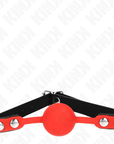 KINK - PALLA IN SILICONE ROSSA 4 CM GAG 60 x 2 CM - KINK COLLAR & GAG - Intimo per le occasioni speciali | The Game Lingerie