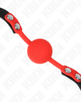 KINK - PALLA IN SILICONE ROSSA 4 CM GAG 60 x 2 CM - KINK COLLAR & GAG - Intimo per le occasioni speciali | The Game Lingerie