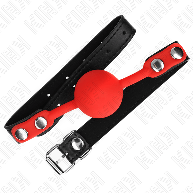KINK - PALLA IN SILICONE ROSSA 4 CM GAG 60 x 2 CM - KINK COLLAR & GAG - Intimo per le occasioni speciali | The Game Lingerie
