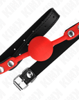 KINK - PALLA IN SILICONE ROSSA 4 CM GAG 60 x 2 CM - KINK COLLAR & GAG - Intimo per le occasioni speciali | The Game Lingerie
