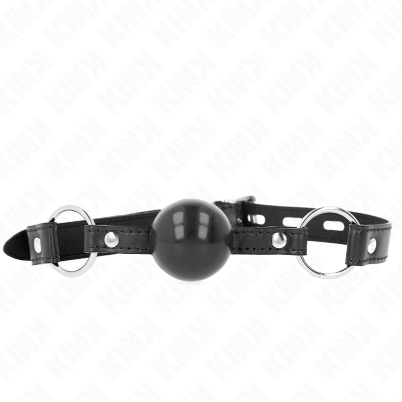 KINK - PALLA IN TPE NERA 4 CM GAG 60 x 2 CM - KINK COLLAR & GAG - Intimo per le occasioni speciali | The Game Lingerie