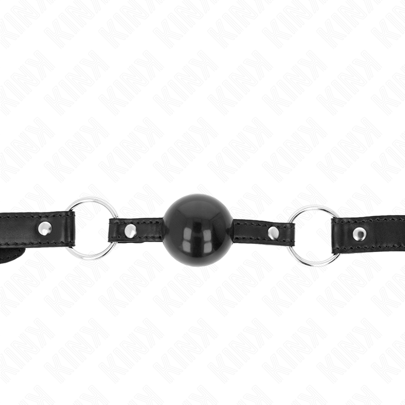 KINK - PALLA IN TPE NERA 4 CM GAG 60 x 2 CM - KINK COLLAR & GAG - Intimo per le occasioni speciali | The Game Lingerie