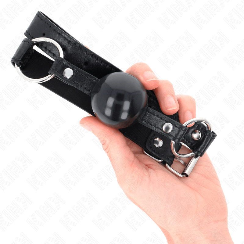 KINK - PALLA IN TPE NERA 4 CM GAG 60 x 2 CM - KINK COLLAR & GAG - Intimo per le occasioni speciali | The Game Lingerie