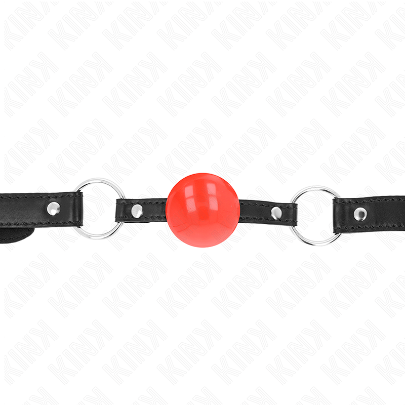KINK - PALLA IN TPE ROSSA 4 CM GAG 60 x 2 CM - KINK COLLAR & GAG - Intimo per le occasioni speciali | The Game Lingerie