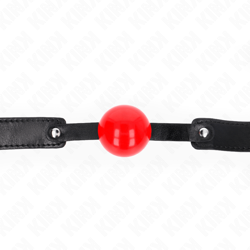 KINK - PALLA MORBIDA IN TPE 4 CM MODELLO GAG 1 66 x 2,5 CM REGOLABILE 41 - 61 CM - KINK COLLAR & GAG - Intimo per le occasioni speciali | The Game Lingerie