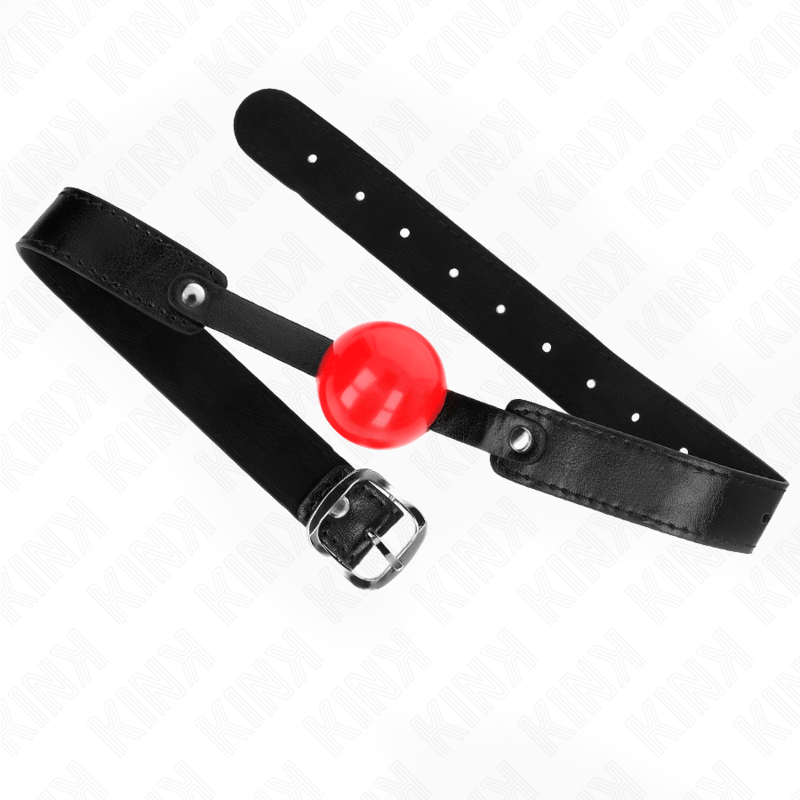 KINK - PALLA MORBIDA IN TPE 4 CM MODELLO GAG 1 66 x 2,5 CM REGOLABILE 41 - 61 CM - KINK COLLAR & GAG - Intimo per le occasioni speciali | The Game Lingerie