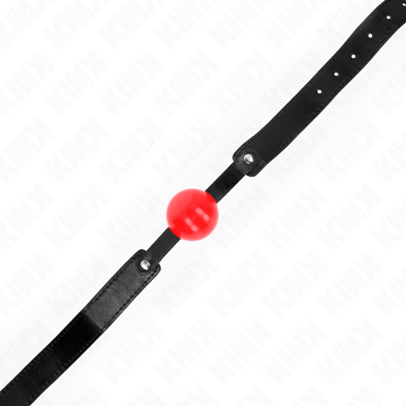 KINK - PALLA MORBIDA IN TPE 4 CM MODELLO GAG 1 66 x 2,5 CM REGOLABILE 41 - 61 CM - KINK COLLAR & GAG - Intimo per le occasioni speciali | The Game Lingerie