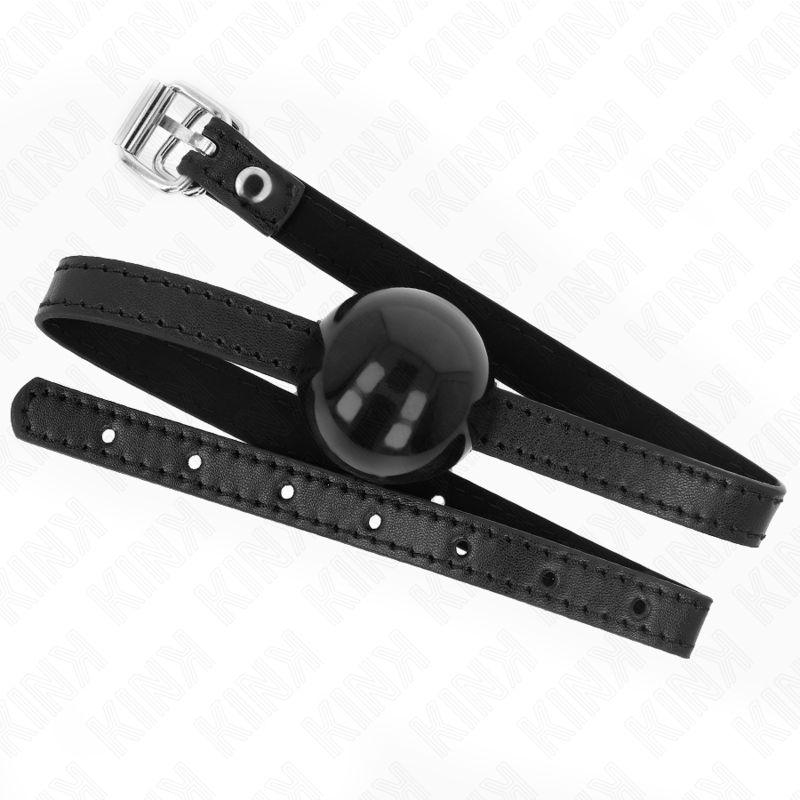 KINK - PALLA SINGOLA NERA GAG 4 CM 65 x 1,5 CM - KINK COLLAR & GAG - Intimo per le occasioni speciali | The Game Lingerie