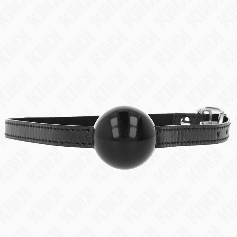 KINK - PALLA SINGOLA NERA GAG 4 CM 65 x 1,5 CM - KINK COLLAR & GAG - Intimo per le occasioni speciali | The Game Lingerie